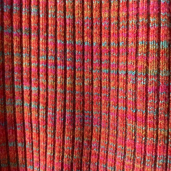 Anthropologie Moth ribbed rainbow short sleeve sweater - Picture 3 of 8